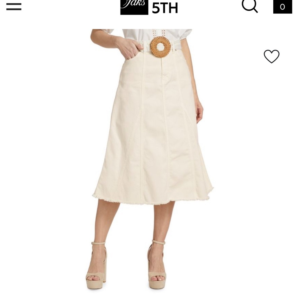 Tinna Tie-Waist A-Line Midi-Skirt
